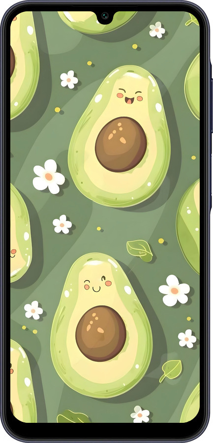 Силіконовий чехол Авокадо для Samsung Galaxy A25 5G - 6380u-3495 изображение 