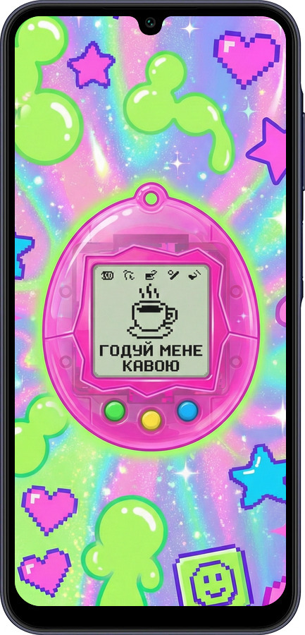 Силиконовый чехол Y2K Aesthetic Retro Pet: Годуй мене кавою для Samsung Galaxy A25 5G - 6784u-3495 изображение 