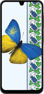 Силиконовый чехол Желто-голубая бабочка для Samsung Galaxy A26 - 1054u-3881 изображение 