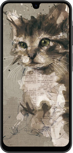 Силиконовый чехол Котёнок из пятен и линий для Samsung Galaxy A26 - 119u-3881 изображение 
