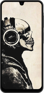 Силиконовый чехол Скелет-меломан v2 для Samsung Galaxy A26 - 1200u-3881 изображение 