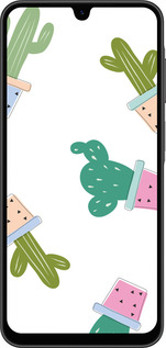 Силиконовый чехол Кактусы в горшочках для Samsung Galaxy A26 - 3968u-3881 изображение 