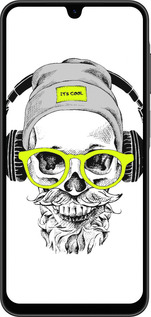 Силиконовый чехол Череп в очках и наушниках для Samsung Galaxy A26 - 4144u-3881 изображение 