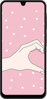 Силиконовый чехол Половинка сердца для Samsung Galaxy A26 - 4340u-3881 изображение 