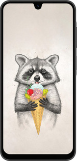 Силиконовый чехол Енотик с мороженым для Samsung Galaxy A26 - 4602u-3881 изображение 