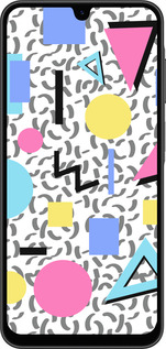 Силіконовий чехол Color shapes для Samsung Galaxy A26 - 4893u-3881 изображение 