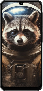 Силиконовый чехол Raccoon austronaut для Samsung Galaxy A26 - 5581u-3881 изображение 
