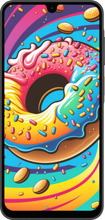 Силиконовый чехол Пончик радуга для Samsung Galaxy A26 - 5584u-3881 изображение 