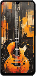 Силіконовий чехол Чохол для телефону Помаранчева гітара для Samsung Galaxy A26 - 5934u-3881 изображение 