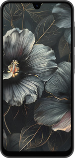 Силиконовый чехол Черные цветы для Samsung Galaxy A26 - 6031u-3881 изображение 