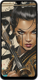 Силиконовый чехол Воительница ветров для Samsung Galaxy A26 - 6077u-3881 изображение 