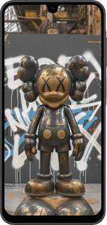 Силіконовий чехол Bronze kaws v3 для Samsung Galaxy A26 - 6099u-3881 изображение 