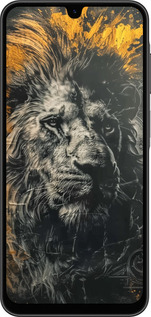 Силиконовый чехол Лев в золотых красках для Samsung Galaxy A26 - 6155u-3881 изображение 