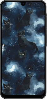 Силиконовый чехол Изображение Кошек с тёмной акварелью для Samsung Galaxy A26 - 6521u-3881 изображение 