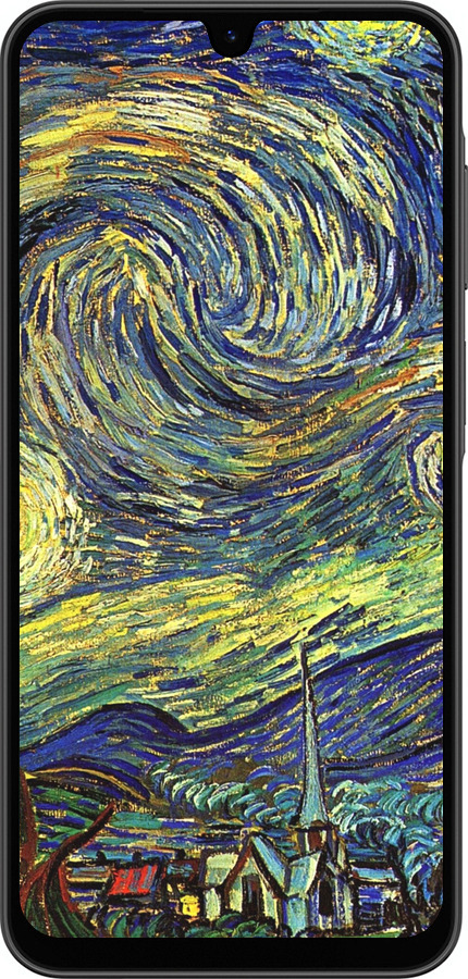 Силиконовый чехол Винсент Ван Гог. Звёздная ночь для Samsung Galaxy A26 - 163u-3881 изображение 