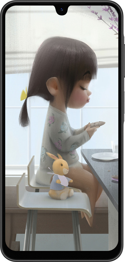 Силіконовий чехол Мила дівчинка з зайчиком для Samsung Galaxy A26 - 4039u-3881 изображение 