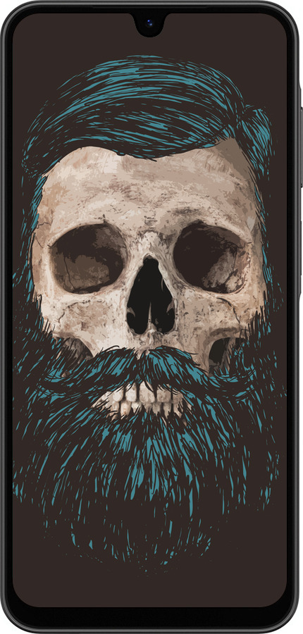 Силиконовый чехол Череп с бородой для Samsung Galaxy A26 - 4102u-3881 изображение 