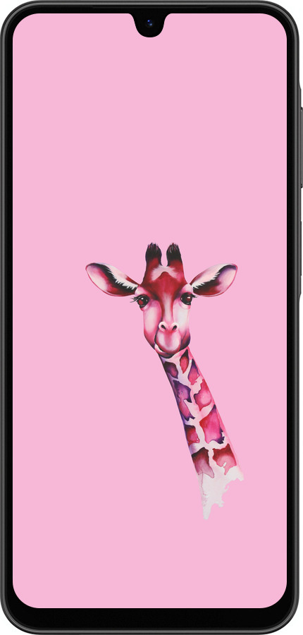 Силиконовый чехол Розовая жирафа для Samsung Galaxy A26 - 4441u-3881 изображение 