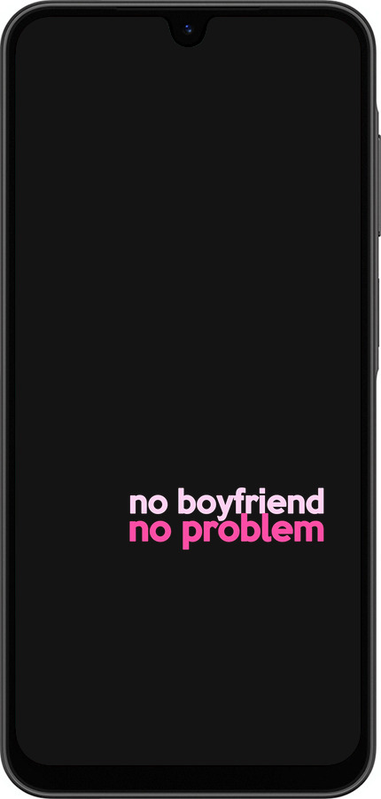 Силиконовый чехол no boyfriend no problem для Samsung Galaxy A26 - 4549u-3881 изображение 
