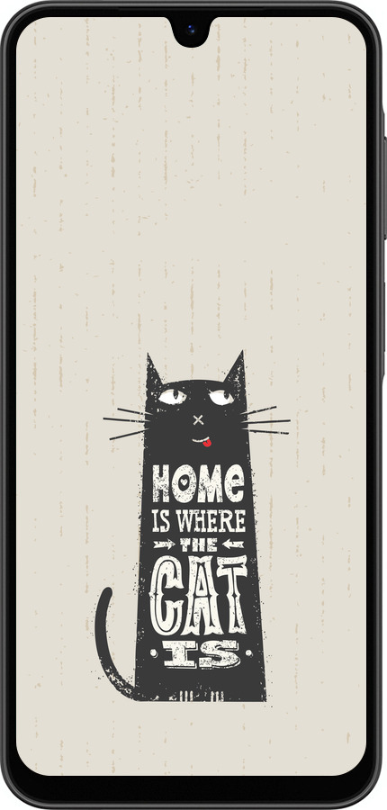 Силиконовый чехол Кот для Samsung Galaxy A26 - 4671u-3881 изображение 