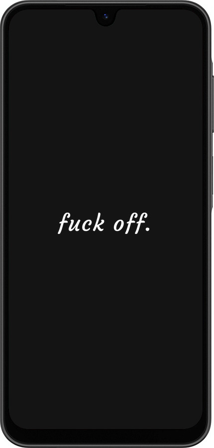 Силиконовый чехол Fuck off для Samsung Galaxy A26 - 4731u-3881 изображение 