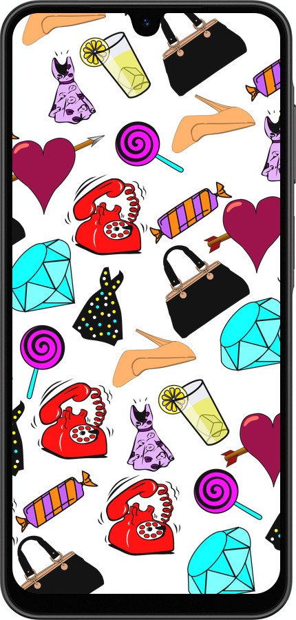 Силіконовий чехол stickers для Samsung Galaxy A26 - 4757u-3881 изображение 
