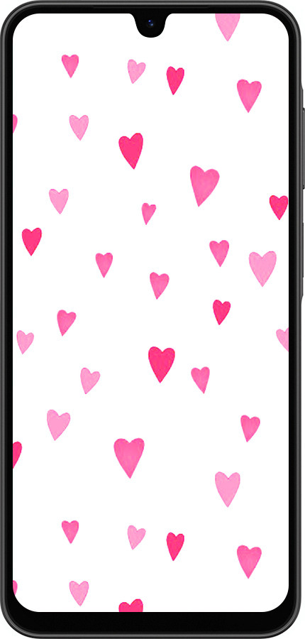 Силиконовый чехол Сердечки 2 для Samsung Galaxy A26 - 4763u-3881 изображение 