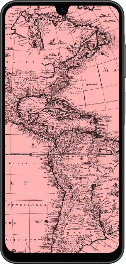 Силиконовый чехол Карта для Samsung Galaxy A26 - 4794u-3881 изображение 