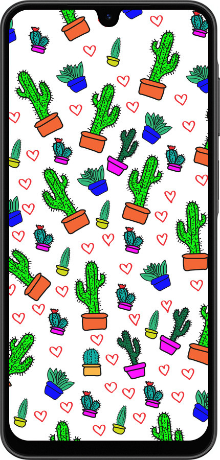 Силіконовий чехол Кактуси 4 для Samsung Galaxy A26 - 4856u-3881 изображение 