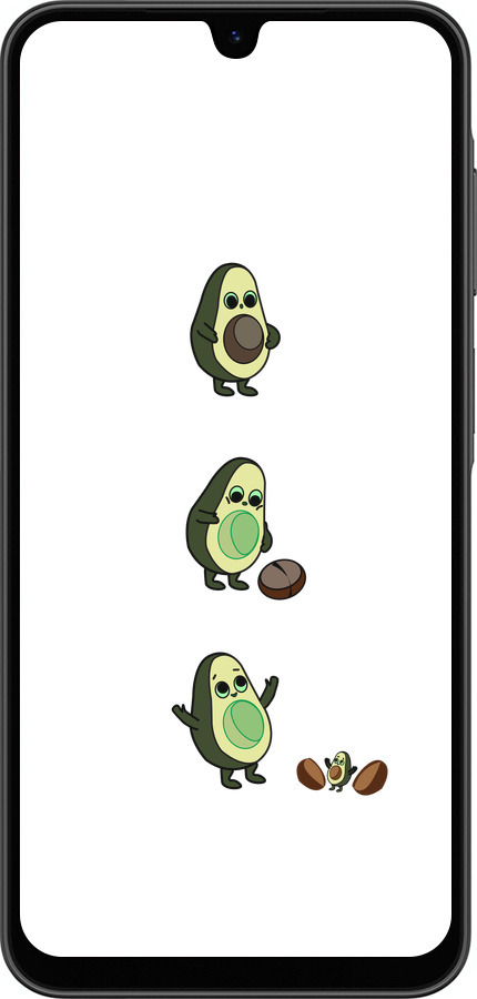 Силиконовый чехол Авокадо 1 для Samsung Galaxy A26 - 4857u-3881 изображение 