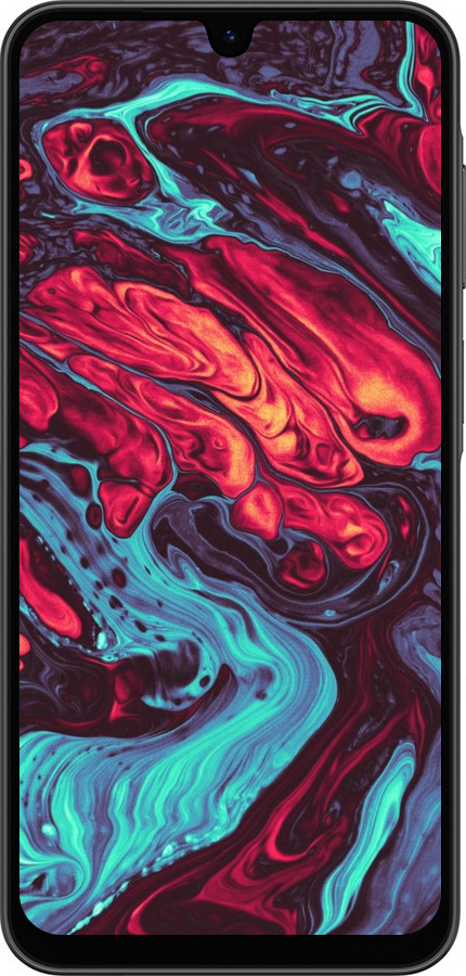 Силиконовый чехол Синяя красная абстакция для Samsung Galaxy A26 - 5339u-3881 изображение 