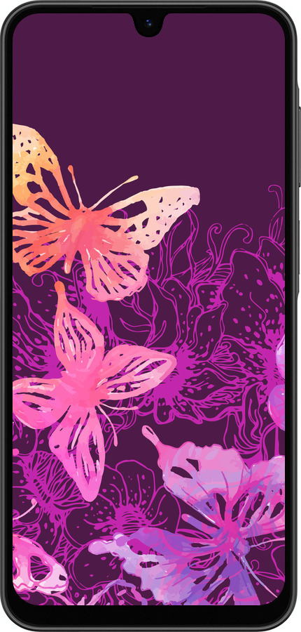 Силіконовий чехол Метелики v2 для Samsung Galaxy A26 - 5475u-3881 изображение 