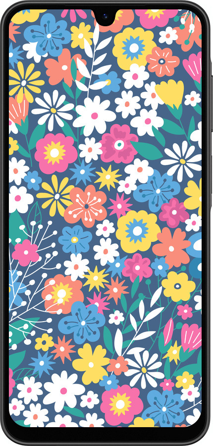 Силіконовий чехол Квітковий фон v4 для Samsung Galaxy A26 - 5494u-3881 изображение 