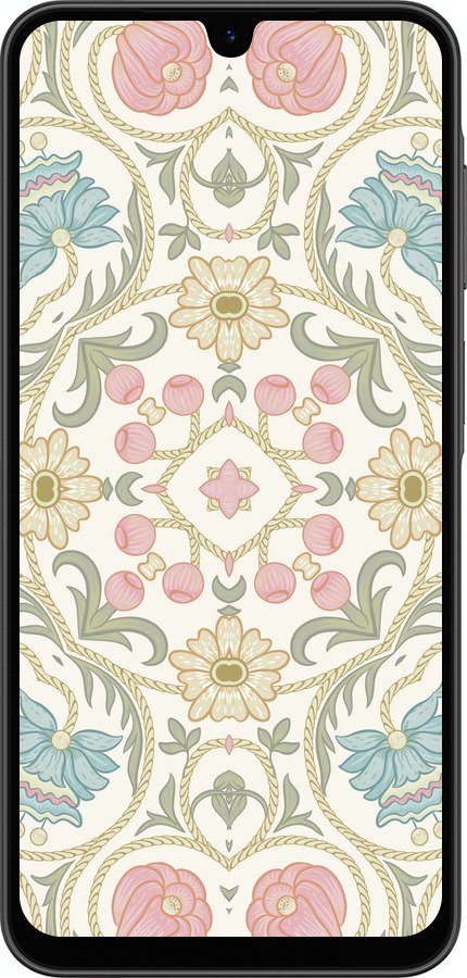 Силиконовый чехол Цветочный орнамент v2 для Samsung Galaxy A26 - 5513u-3881 изображение 