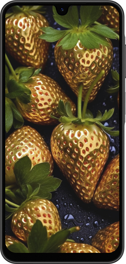 Силіконовий чехол Золота полуниця для Samsung Galaxy A26 - 5637u-3881 изображение 