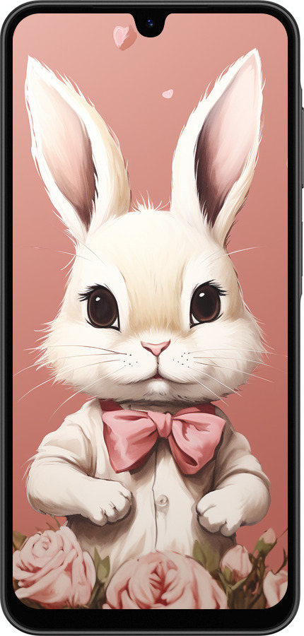 Силіконовий чехол Зайчик для Samsung Galaxy A26 - 5669u-3881 изображение 