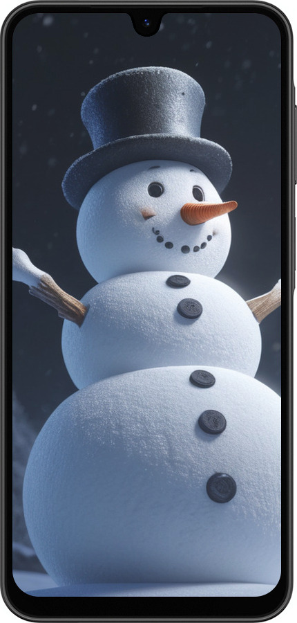 Силіконовий чехол Сніговик для Samsung Galaxy A26 - 5826u-3881 изображение 
