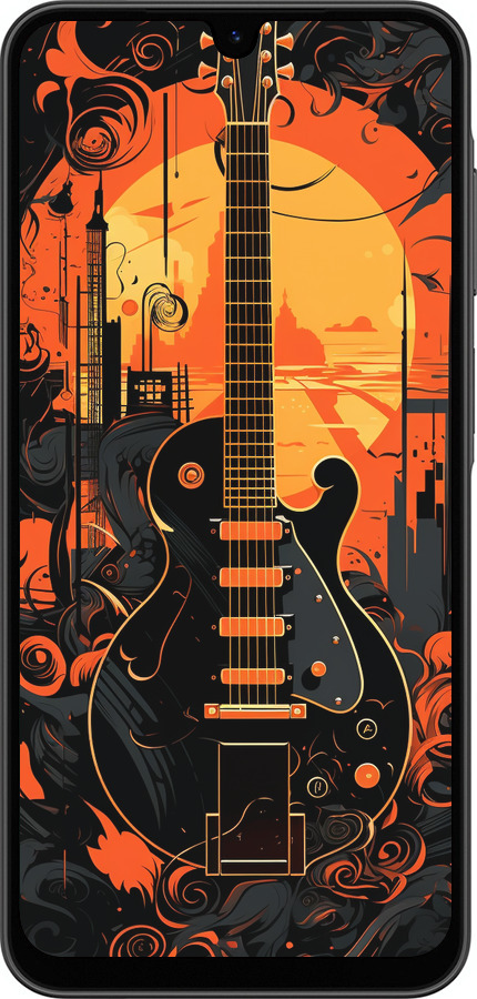 Силиконовый чехол Гитара для Samsung Galaxy A26 - 5957u-3881 изображение 
