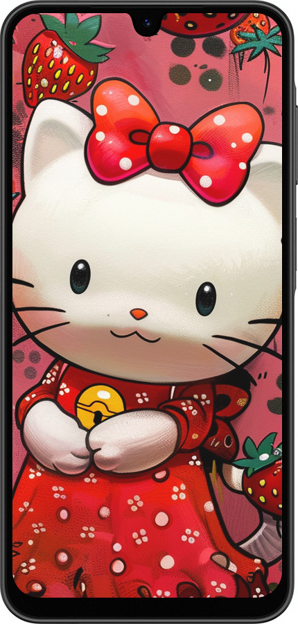Силіконовий чехол hello kitty1 для Samsung Galaxy A26 - 6036u-3881 изображение 