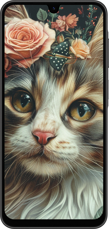 Силіконовий чехол Cats and flowers для Samsung Galaxy A26 - 6069u-3881 изображение 
