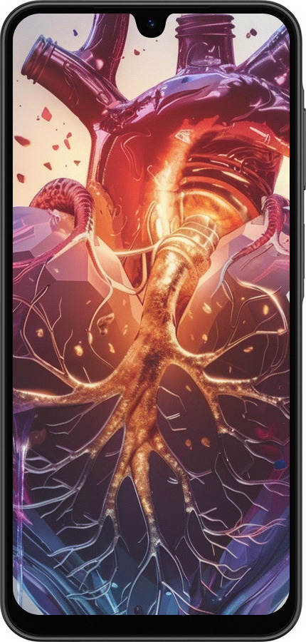 Силіконовий чехол Crystal Heart для Samsung Galaxy A26 - 6070u-3881 изображение 