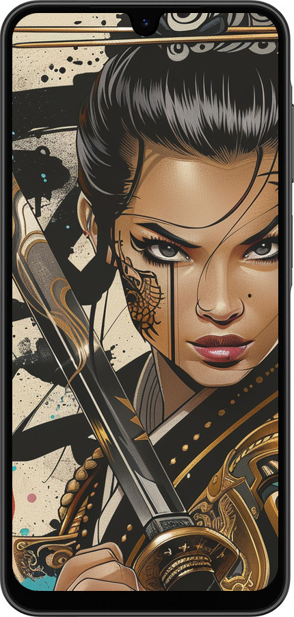 Силиконовый чехол Воительница ветров для Samsung Galaxy A26 - 6077u-3881 изображение 