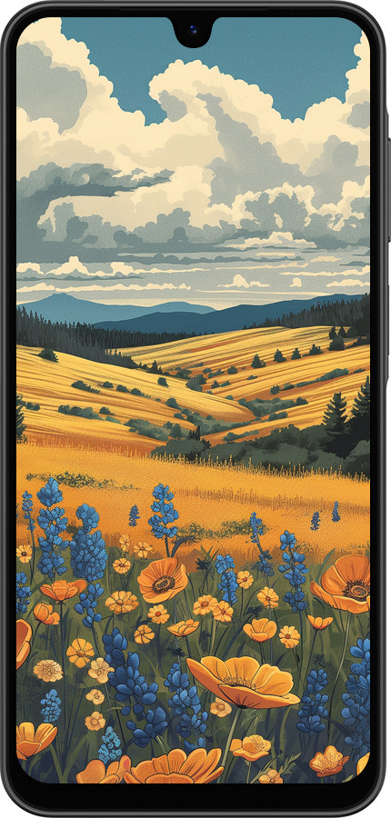 Силіконовий чехол Українське поле для Samsung Galaxy A26 - 6082u-3881 изображение 