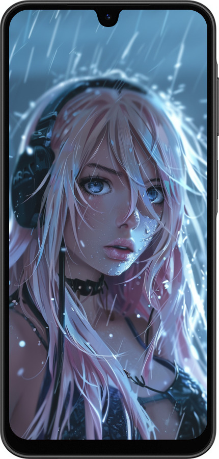 Силиконовый чехол Неоновый дождь для Samsung Galaxy A26 - 6119u-3881 изображение 