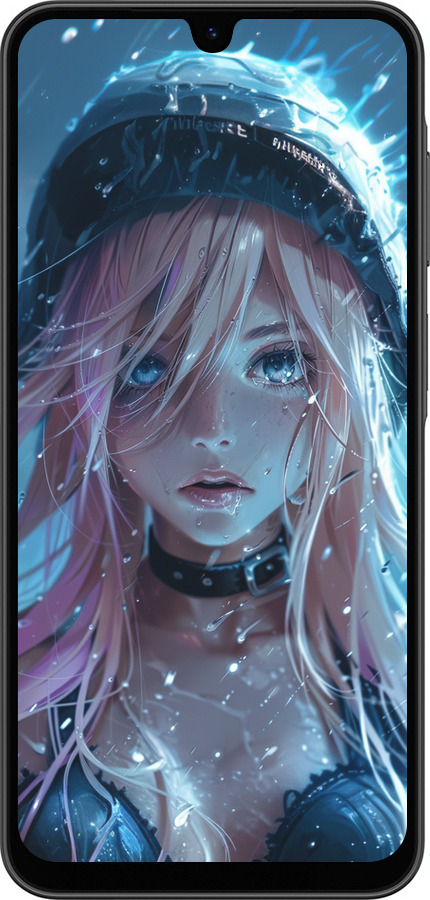 Силіконовий чехол Аніме-діва під дощем для Samsung Galaxy A26 - 6120u-3881 изображение 