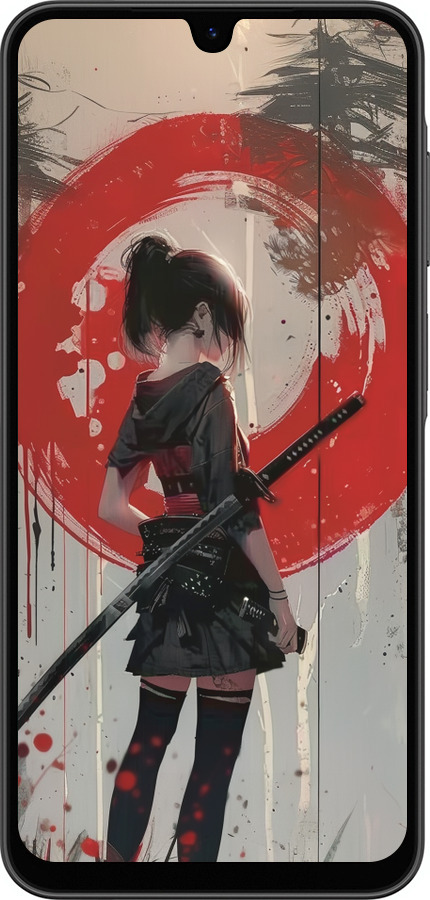 Силиконовый чехол Сумерки воина: Танец с катаной для Samsung Galaxy A26 - 6123u-3881 изображение 