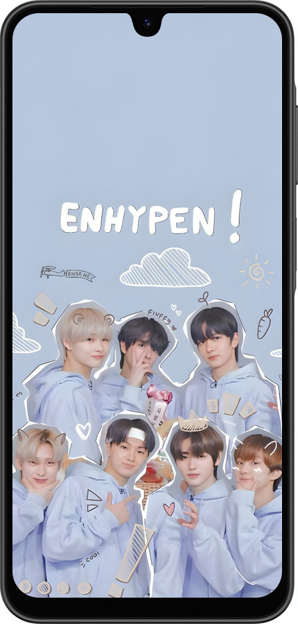 Силиконовый чехол Энхайпен для Samsung Galaxy A26 - 6362u-3881 изображение 