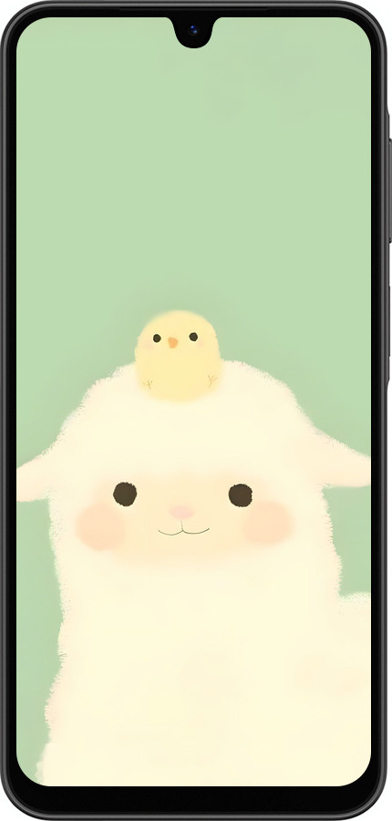 Силиконовый чехол Барашек и ципленок для Samsung Galaxy A26 - 6369u-3881 изображение 