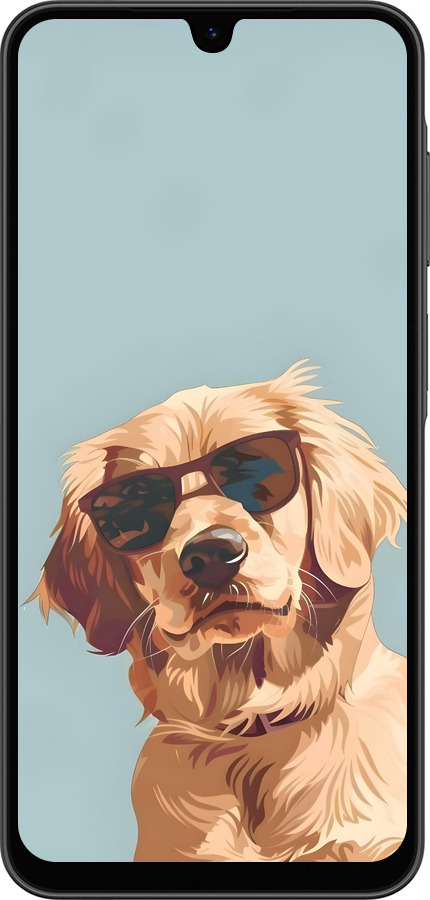 Силиконовый чехол Пес в очках для Samsung Galaxy A26 - 6381u-3881 изображение 