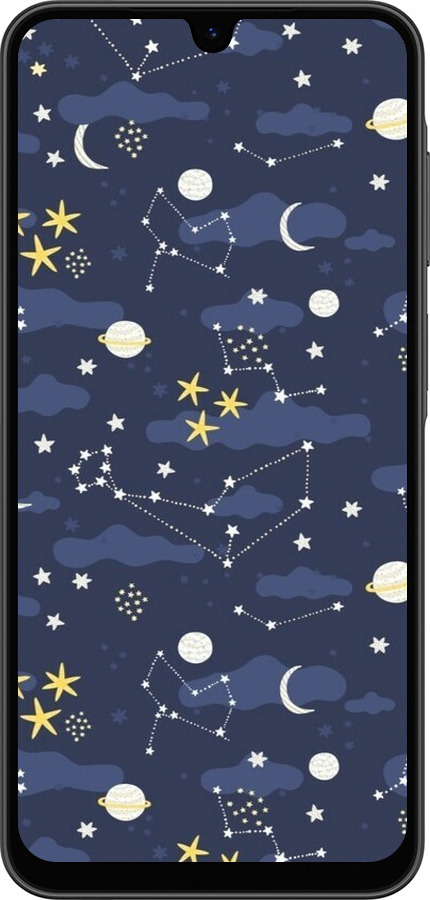 Силіконовий чехол Астрономічний візерунок для Samsung Galaxy A26 - 6446u-3881 изображение 